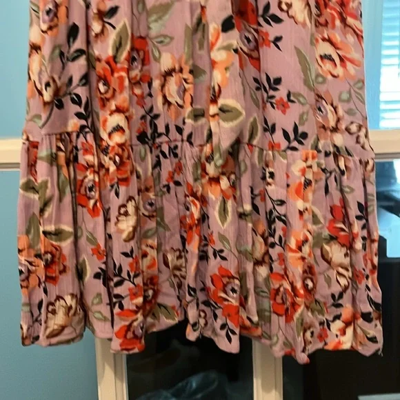 Takara🌺Floral V-Neck Midi Dress - Multicolor SzM~ Like New☀️🎉 - Picture 4 of 6